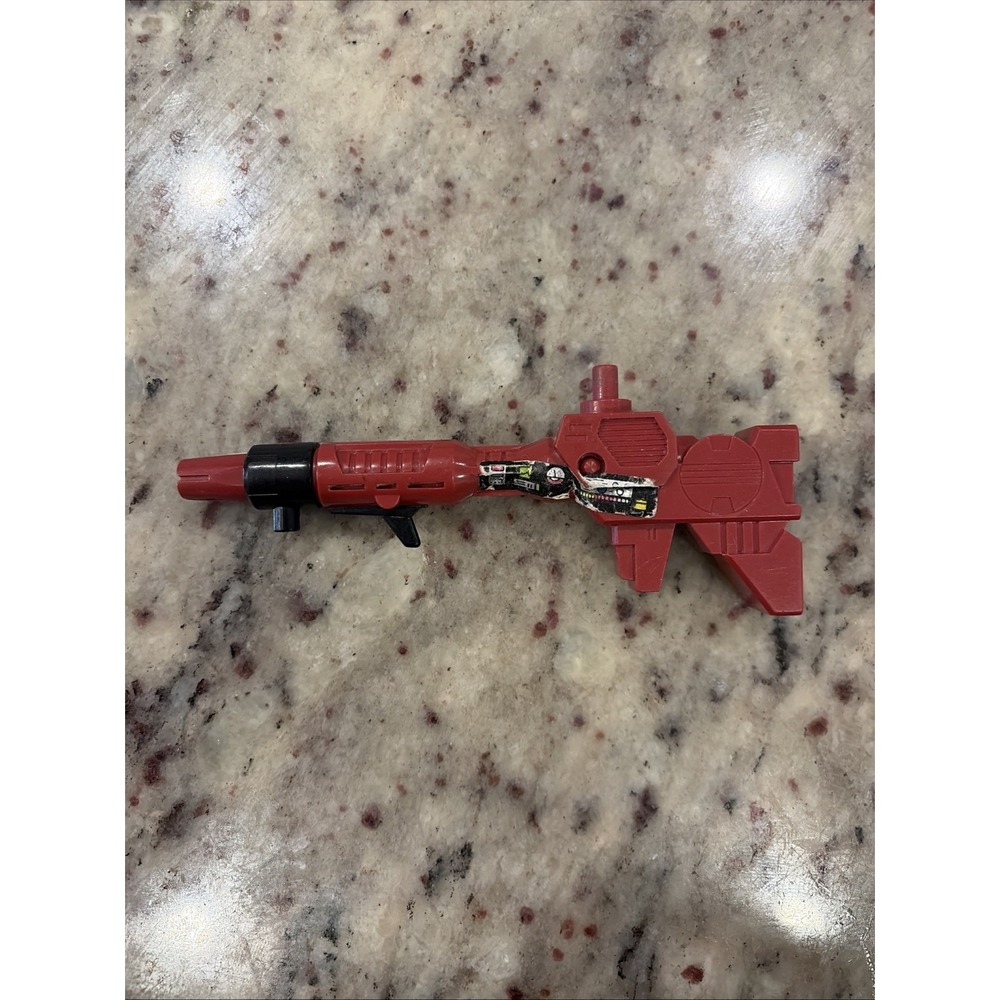 VINTAGE 1986 G1 TRANSFORMERS METROPLEX LARGE RED GUN RIFLE PART ACCESSORY